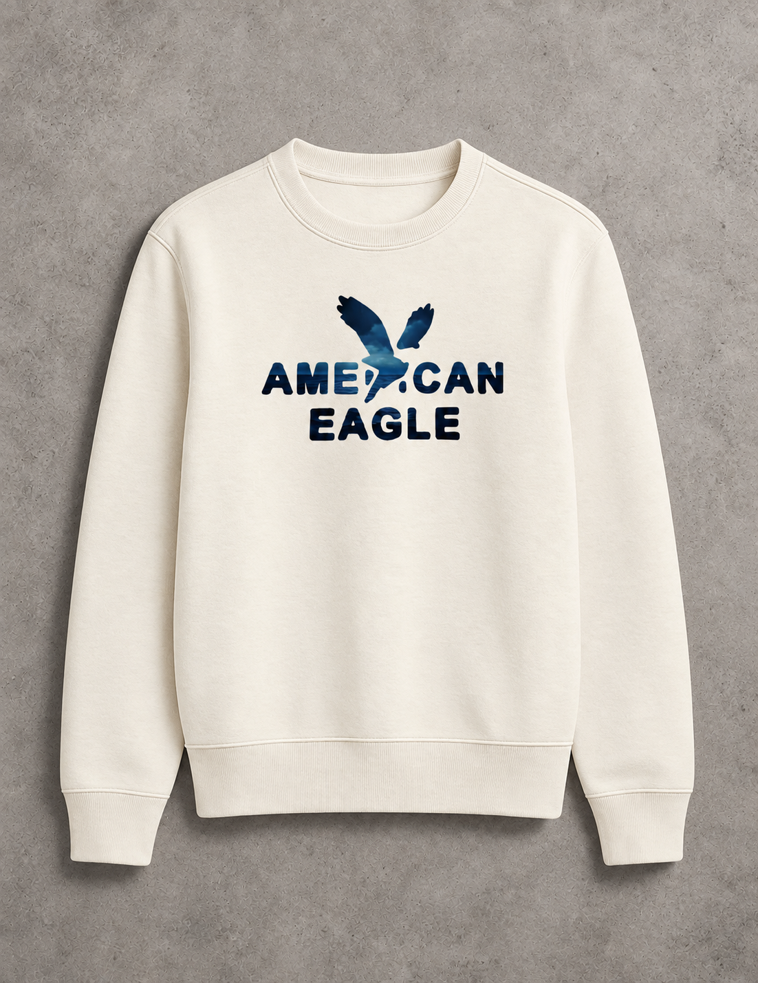 American Eagle Crewneck-Cream