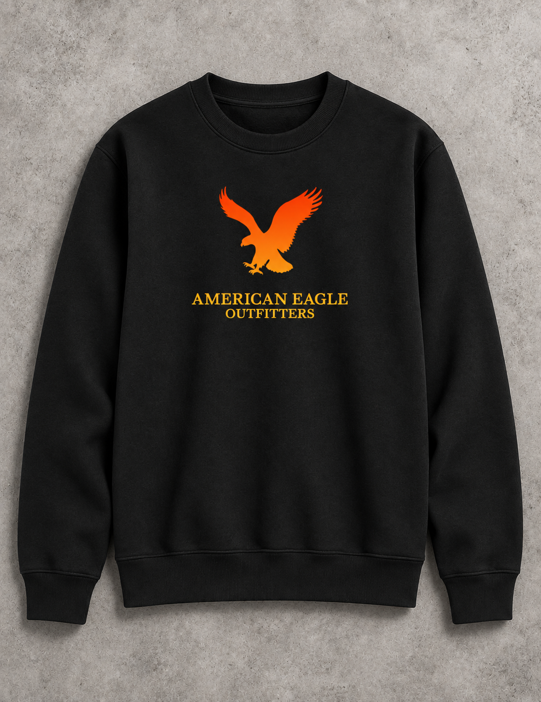 American Eagle Crewneck-Black