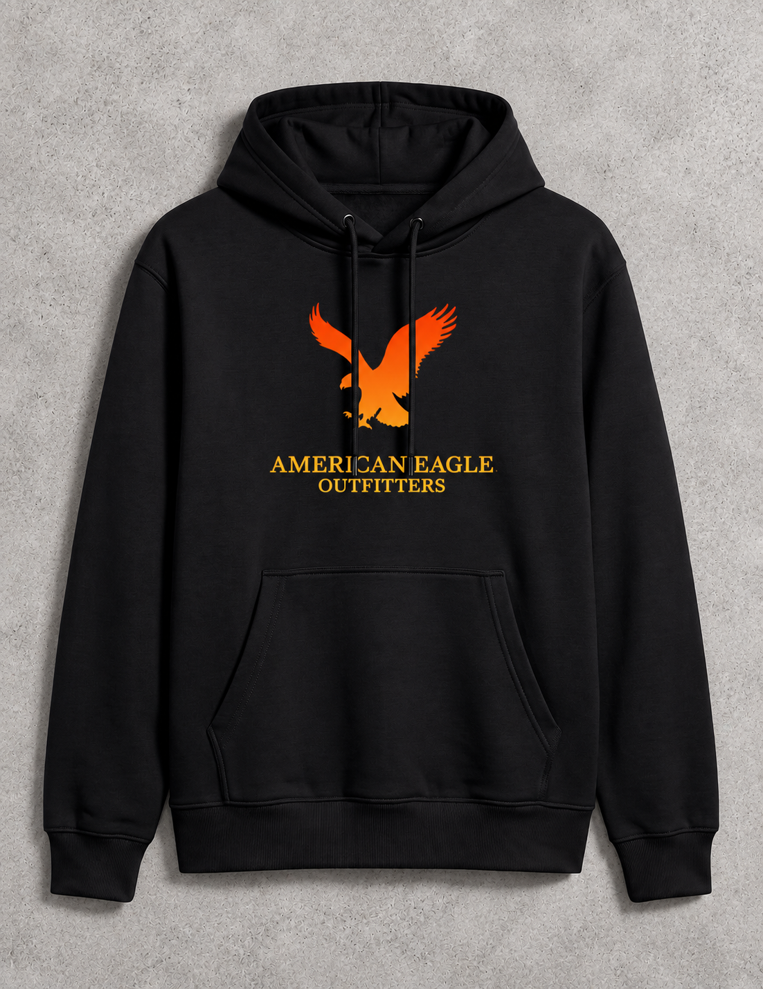 American Eagle Hoodie-Black