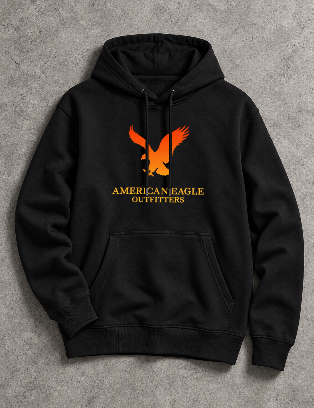 American Eagle Hoodie-Black
