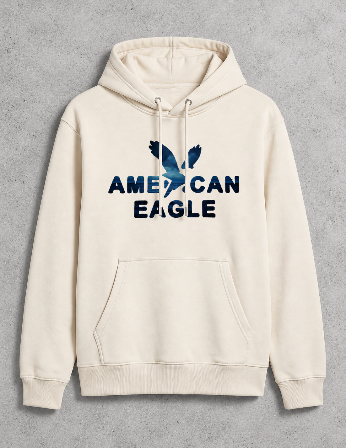 American Eagle Hoodie-Cream