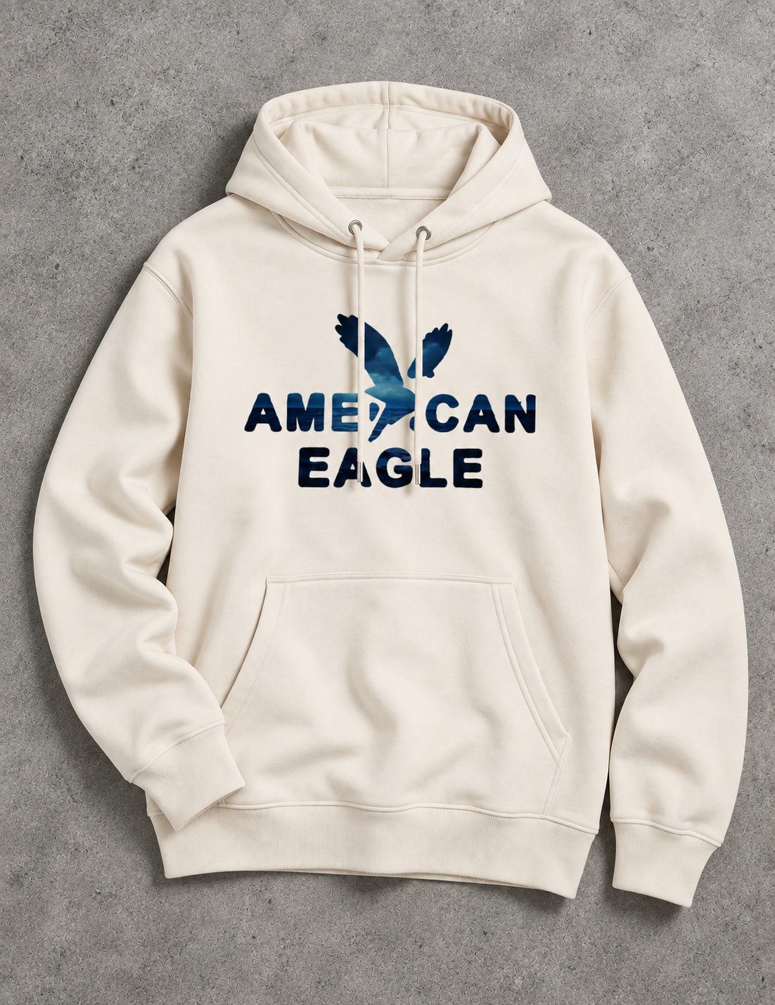 American Eagle Hoodie-Cream